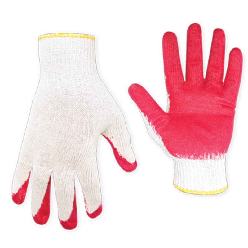 CLC 2028B Economy String Knit Latex Dip Gloves, 12-Pack