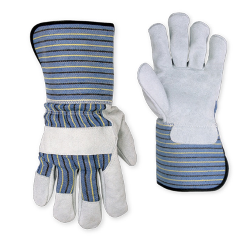 CLC 2048L Split Leather Palm Work Gloves with Extended Safety Cuff