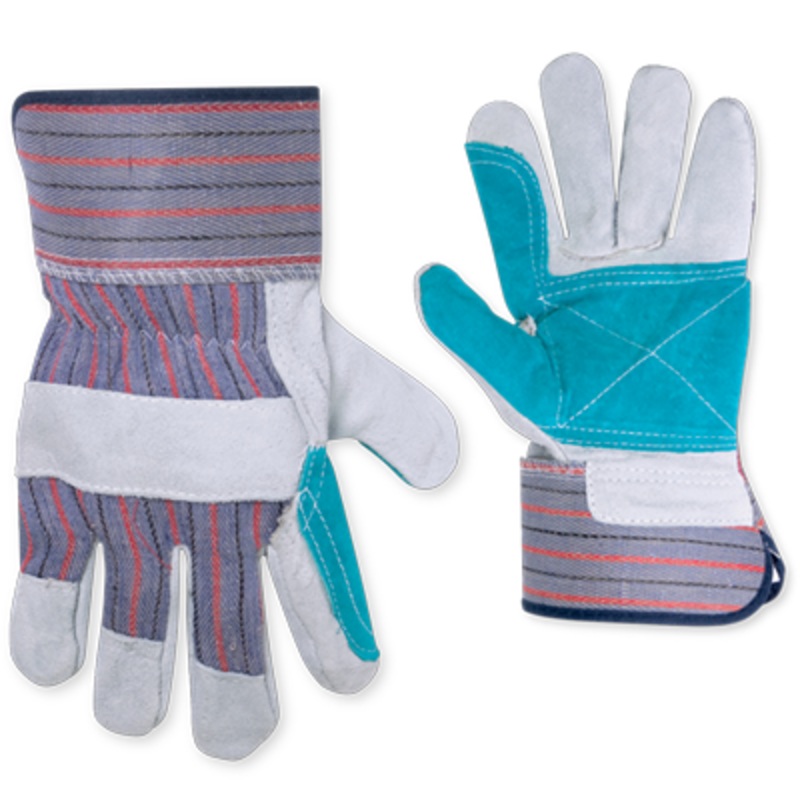 CLC 2049B Double Leather Palm Safety Cuff Work Gloves, 12-Pack