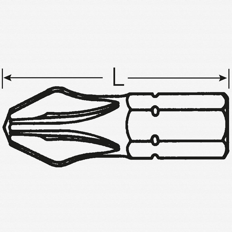 Stahlwille 08050003 PZ1223 #3 x 25mm Pozidriv Insert Bit