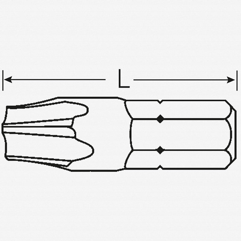 Stahlwille 08161027 1444 TPI27 1/4" Drive Security Five Lobe Insert Bit