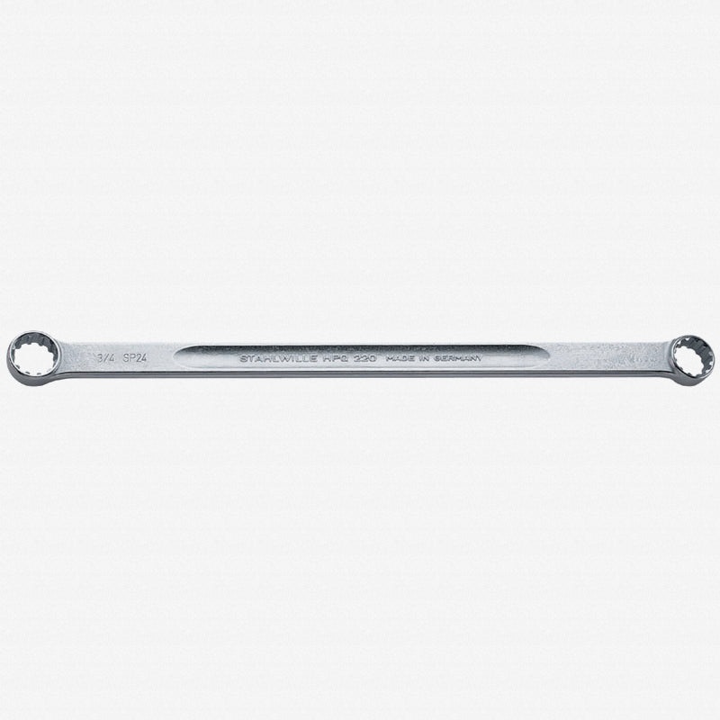 Stahlwille 41160810 220aSP Double ended ring Spanner, 8 x 10 Spline