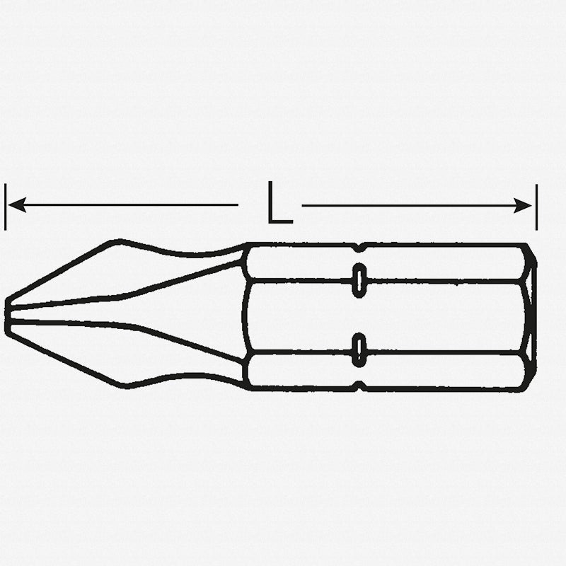 Stahlwille 08010000 1220 PH0 x 25mm Phillips Insert Bit