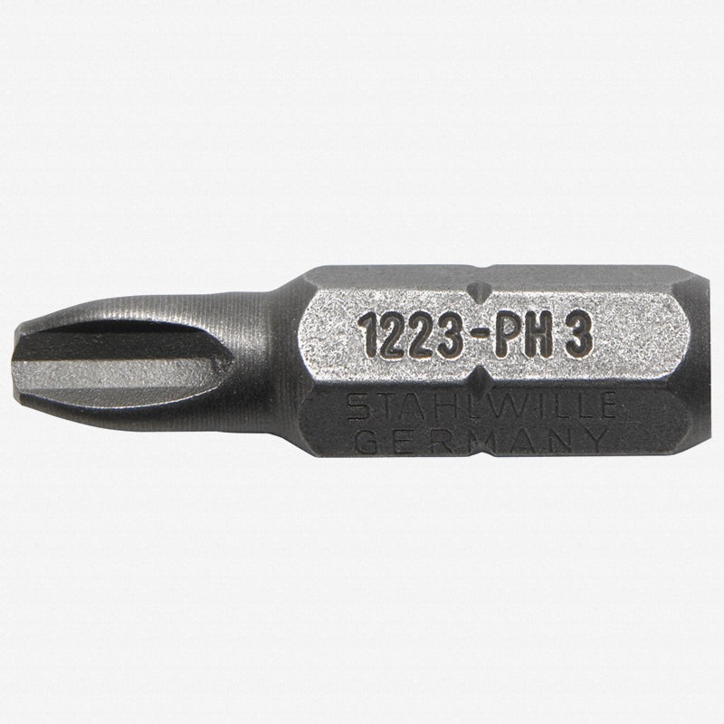 Stahlwille 08030001 1231 #1 x 32mm Phillips Insert Bit - 5/16" Hex