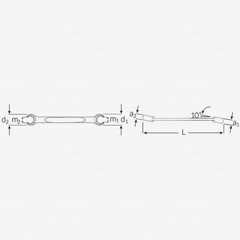 Stahlwille 41081113 24 Double ended open ring Spanner, 11 x 13 mm