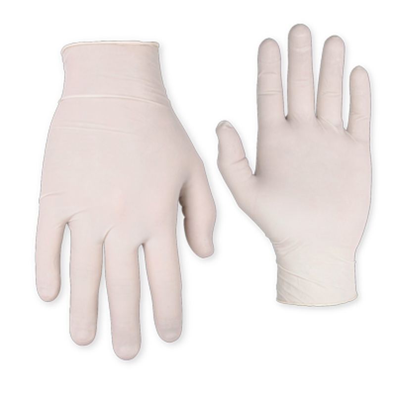 CLC 2316L Latex Disposable Gloves, Pre-Powderer, 100/Box