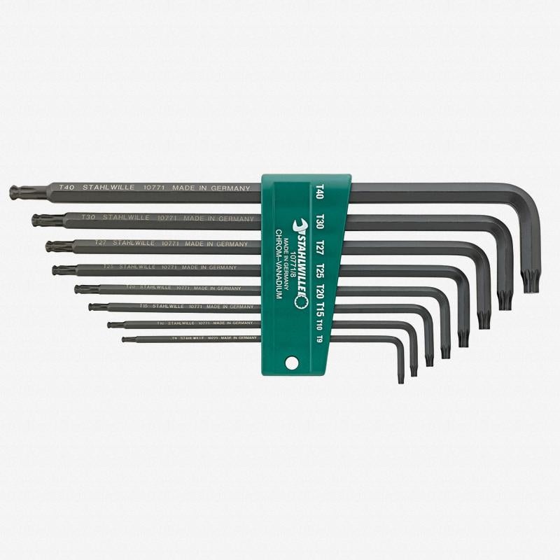 Stahlwille 96432701 TORX Ball End L-Key Set T9-T40 8 Pieces
