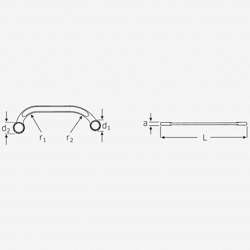 Stahlwille 41091618 27 Double ended ring Spanner, 16 x 18 mm