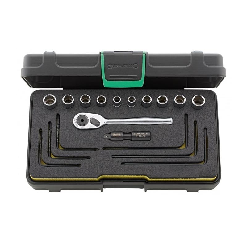 Stahlwille 96016304 40A/40AD/16/2 1/4" HI-LOK-SOCKET SET- 18 Pieces