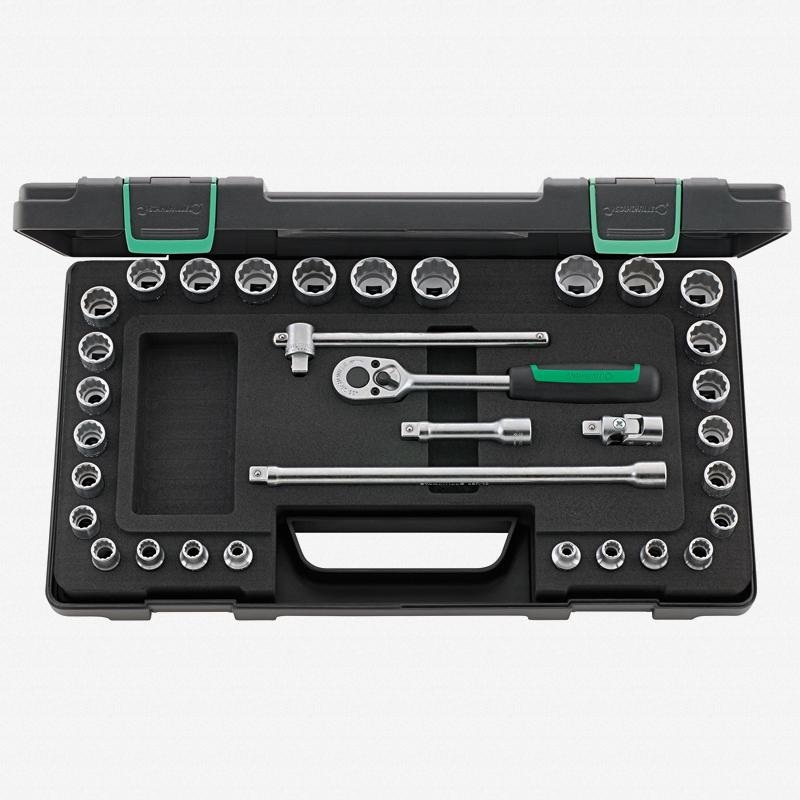 Stahlwille 96021122 3/8" Bi-Hex Socket Set - 33 Pieces