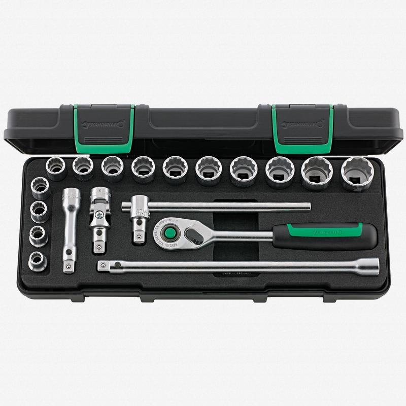Stahlwille 96021180 3/8"Metric Socket Set - 19 Pieces