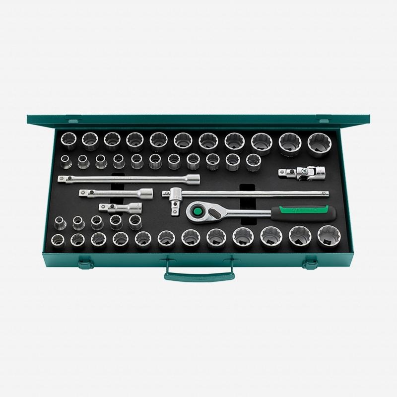 Stahlwille  96030107 Socket Set, 1/2" Drive, 45 pieces