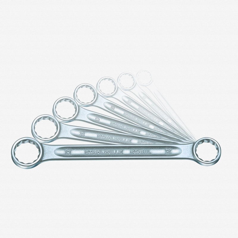 Stahlwille 96410503 21/7 Double ended ring Spanner Set