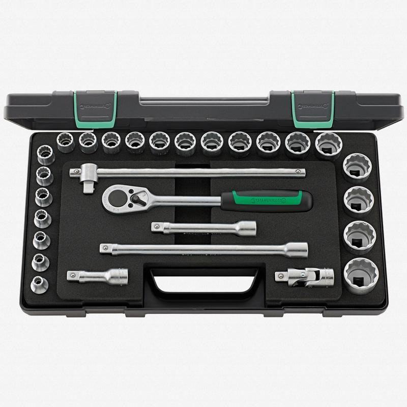 Stahlwille 96031407 1/2" Bi-Hex Socket Set - 28 Pieces