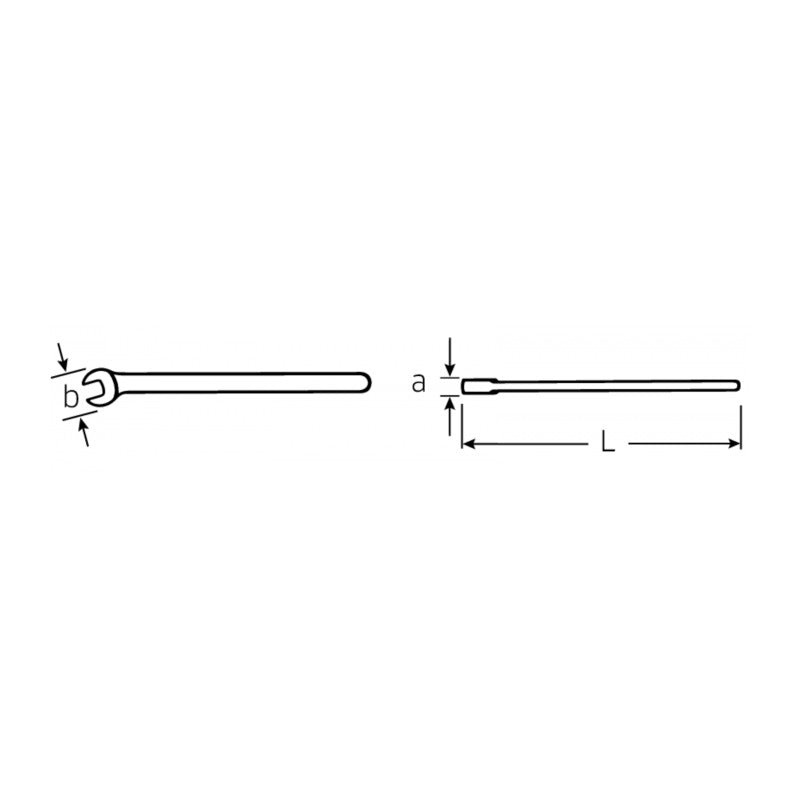 Stahlwille 44180017 12160 VDE single-ended open-jaw Spanner 17 mm
