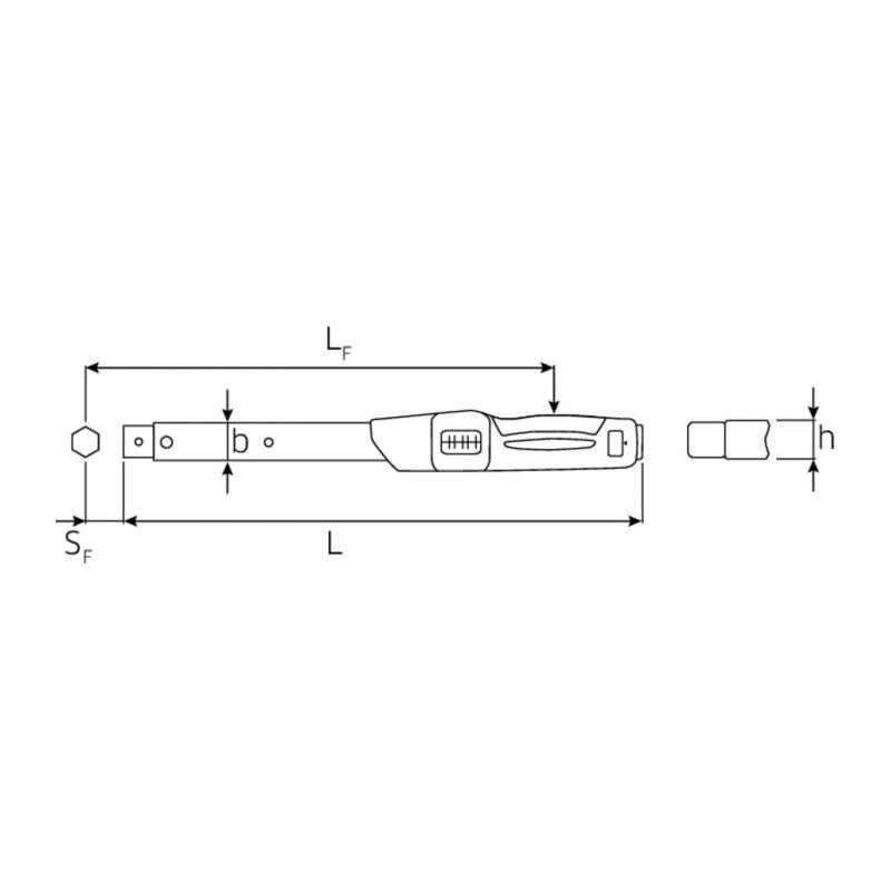 Stahlwille 50181040 730N Service MANOSKOP torque wrench, size 40