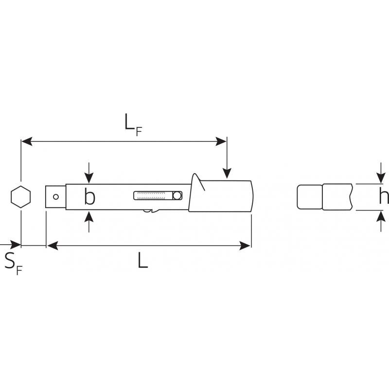 Stahlwille 50184004 730/4 Quick MANOSKOP Torque Wrench for inserts