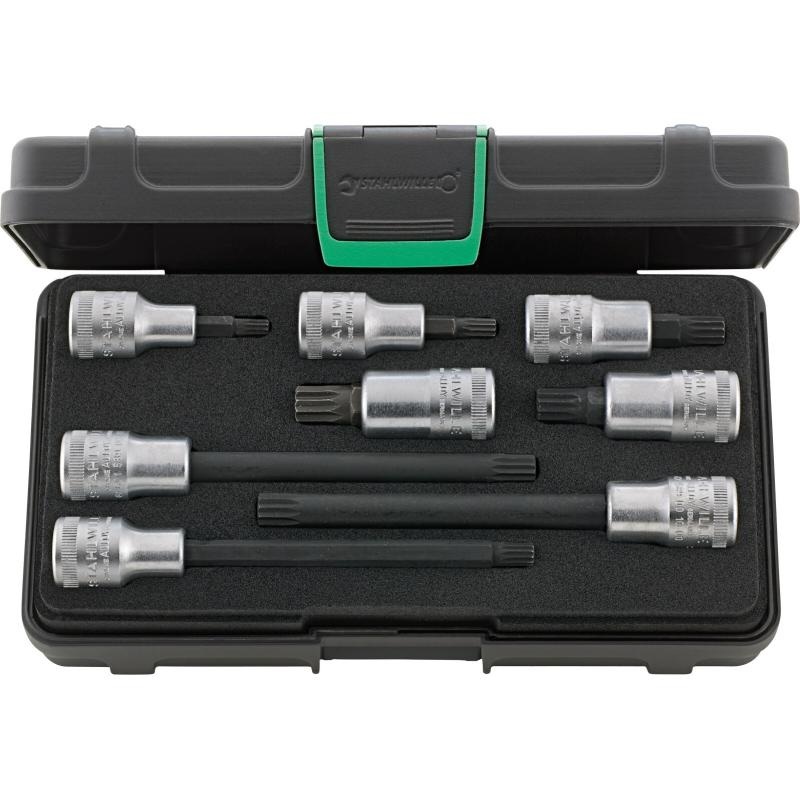 Stahlwille 96033606 3054X/54X/8 1/2" XZN Socket Set, 8Pcs