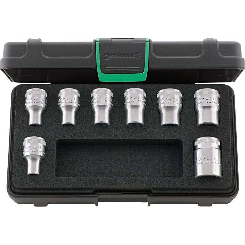 Stahlwille 96033704 50TX/8 1/2" External TORX Socket Set, 8-pcs