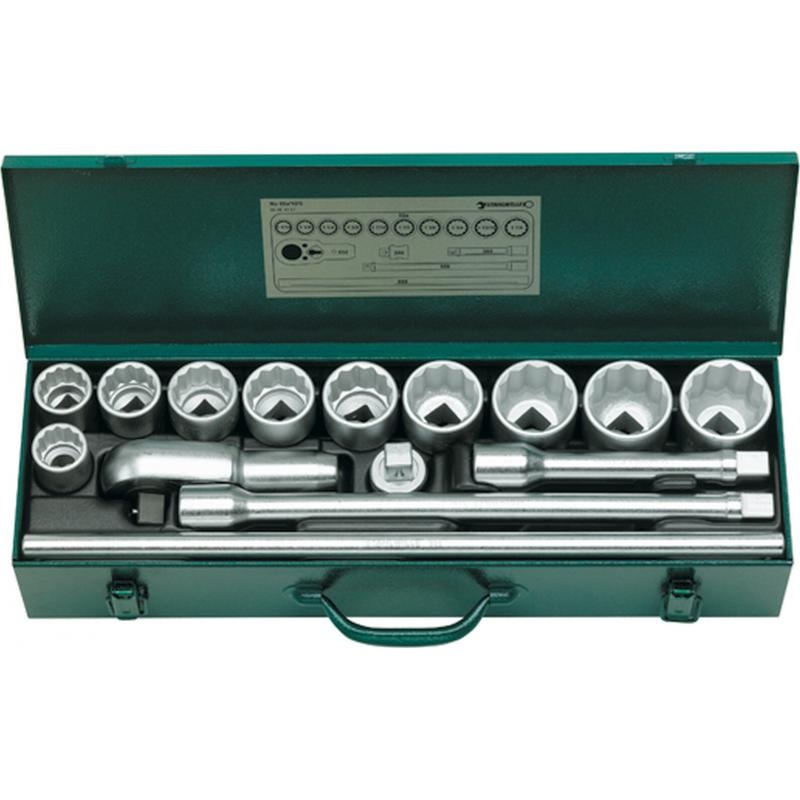 Stahlwille 96054101 55a/10/5 3/4" Drive Hex Socket Set, 15 Pcs