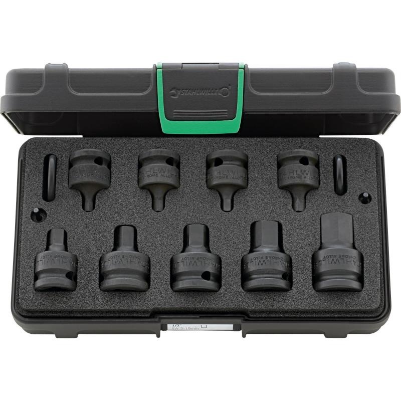Stahlwille 96231501 54IMP/9 Impact Hex Socket Set, 13 Pcs