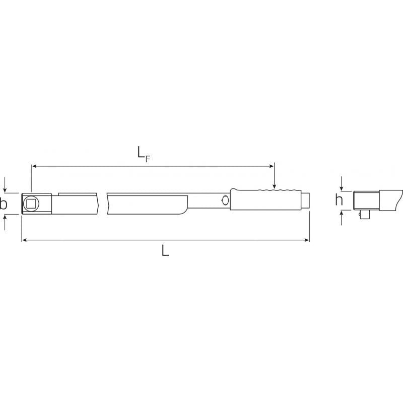 Stahlwille 50190081 720Nf/80 Standard MANOSKOP 3/4" Torque Wrench