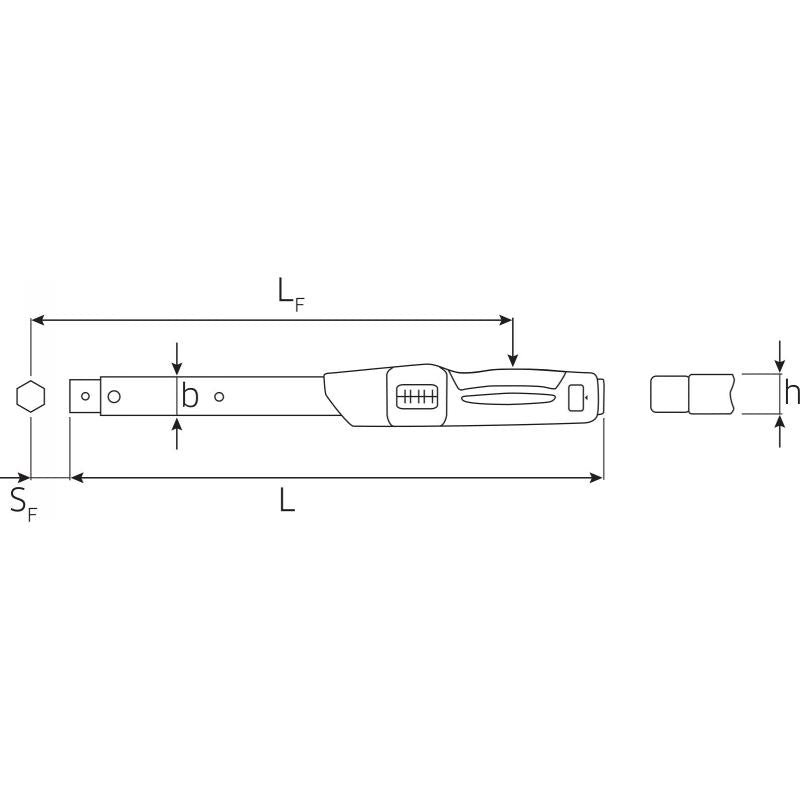 Stahlwille 50581020 730N Service MANOSKOP torque wrench
