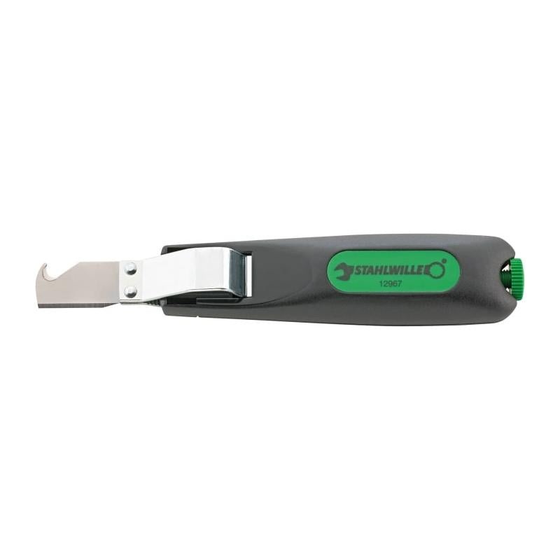 Stahlwille 77620010 12967 Wire Stripping Knife with Hooked Blade
