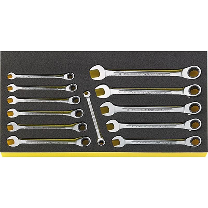 Stahlwille 96830128 TCS WT 17/12 Ratchet ring Spanner 12 pcs