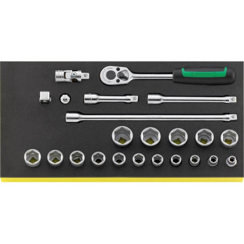 Stahlwille 96830218 TCS 456/16/7 3/8 tools in TCS inlay