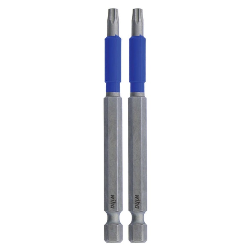 Wiha Tools 70319 TerminatorBlue Impact Bit TORX T20 - 3.5 Inch - 2 Pack