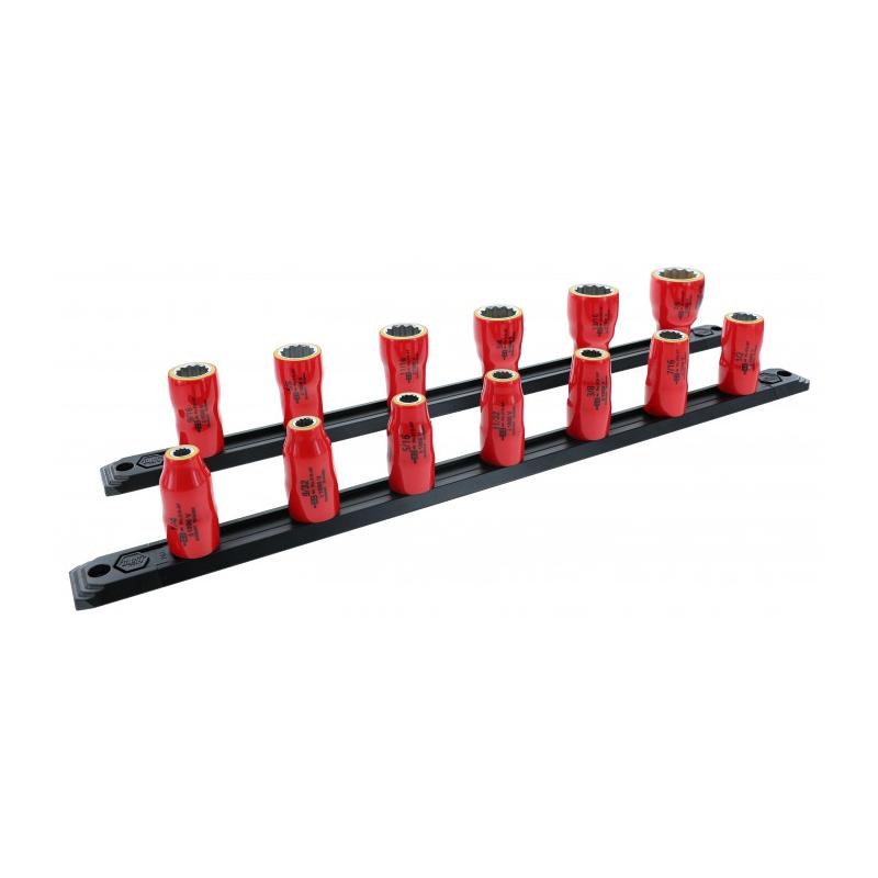 Wiha Tools 31596 13 Piece Insulated Socket Set 3/8" Drive - SAE