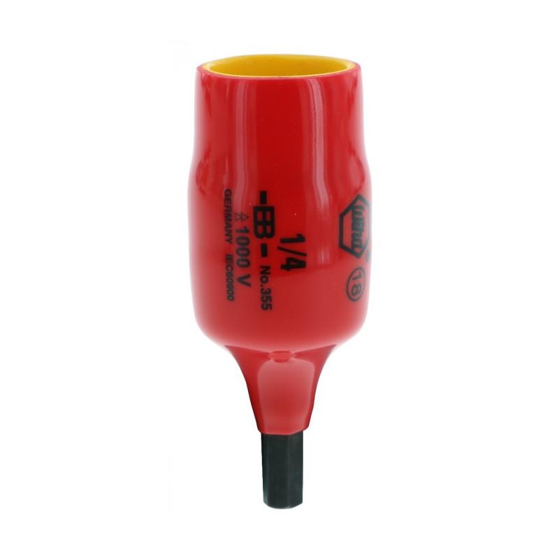 Wiha Tools 31830 Insulated Hex Socket 1/2" Drive 1/4 Inch